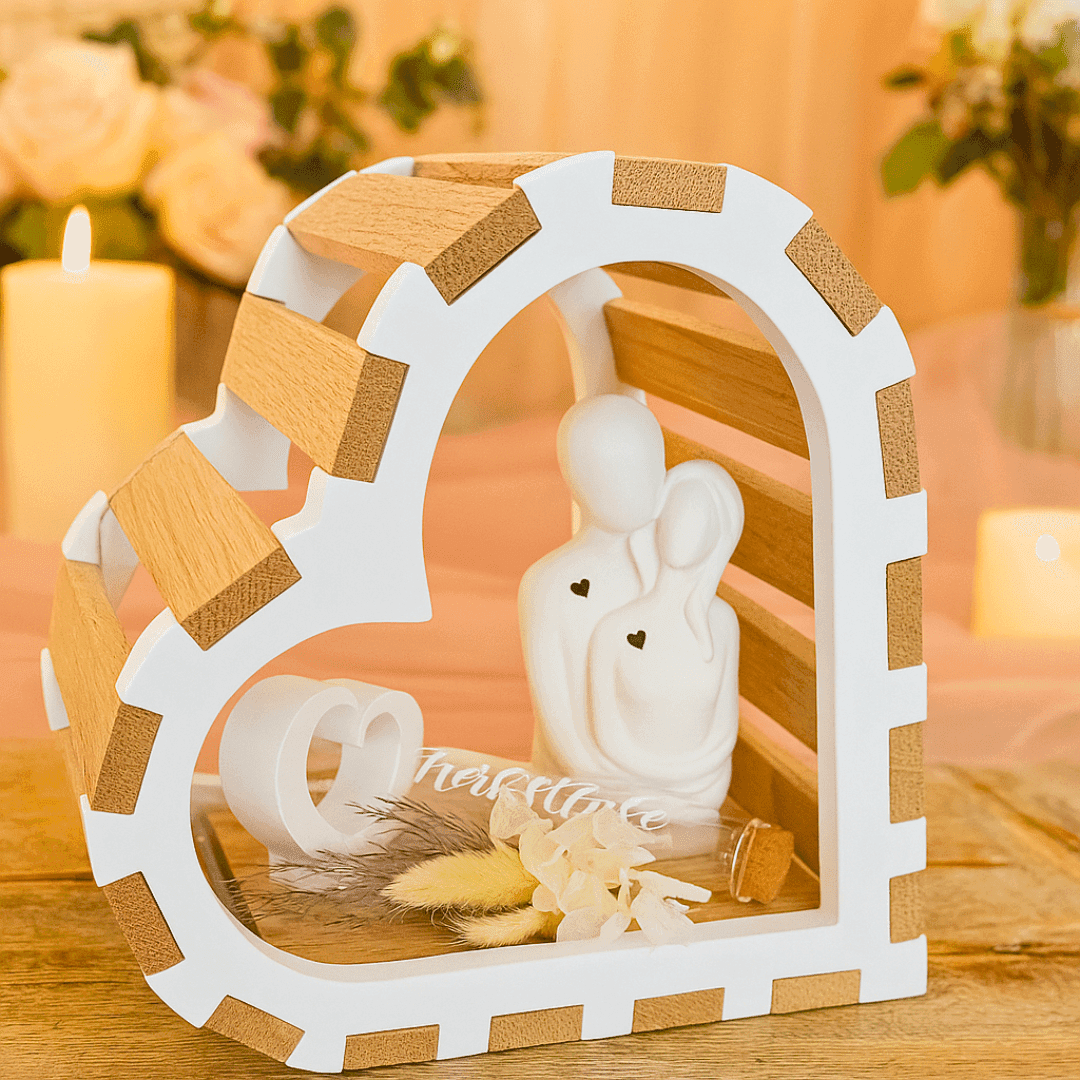 Hochzeitsgeschenk mit Trockenblumen und Reagenzglas – stilvolle Geschenkidee zur Hochzeit, ideal für Geldgeschenke oder persönliche Botschaften.